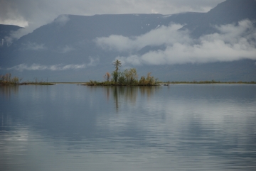 Микчангда. Выход в озеро Лама.